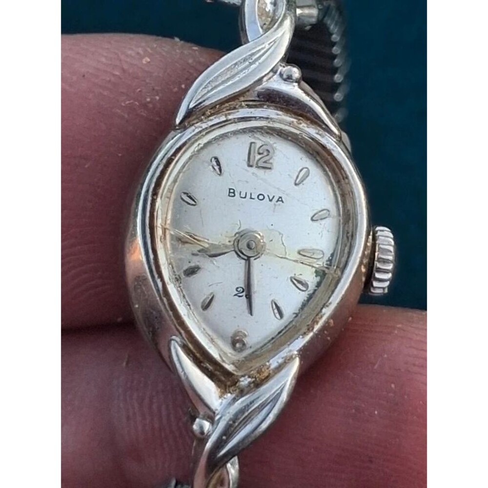 Vintage 1961 Bulova Ladies Cocktail Watch - 10K Rolled Gold Plate